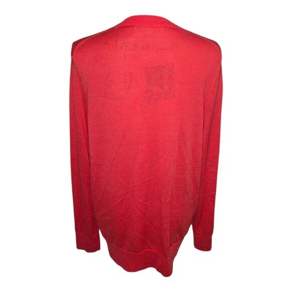 Loft Wool Blend Women's Coral Buttoned Cardigan Sweater Size‎ XL - Picture 4 of 8